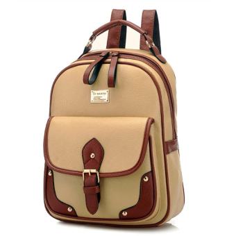 Jamie Fashionกระเป๋า กระเป๋าเป้ กระเป๋าสะพายหลัง Backpack No.B03 - Khaqi Jamie Fashionกระเป๋า กระเป๋าเป้ กระเป๋าสะพายหลัง Backpack No.B03 - Khaqi