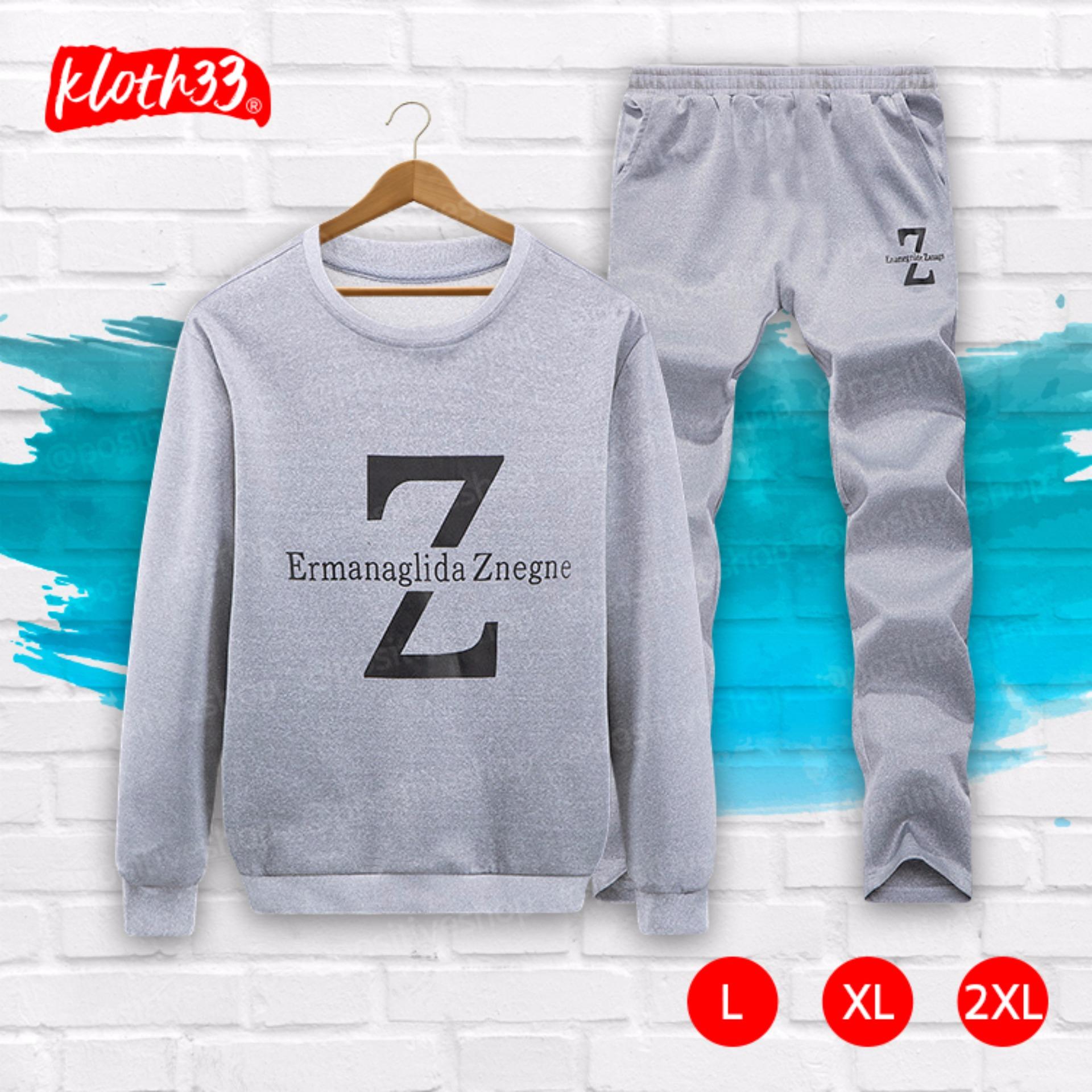 Kloth33 เสื้อ+กางเกง ชุดลำลอง เสื้อแขนยาว กางเกงขายาว เสื้อผ้าแฟชั่นผู้ชายสไตล์เกาหลี ชุดแฟชั่น Korean Style Men's Pants ลาย Z (Grey/สีเทา) Kloth33 เสื้อ+กางเกง ชุดลำลอง เสื้อแขนยาว กางเกงขายาว เสื้อผ้าแฟชั่นผู้ชายสไตล์เกาหลี ชุดแฟชั่น Korean Style Men's Pants ลาย Z (Grey/สีเทา)