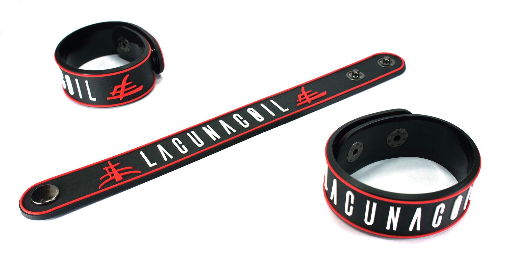 LACUNA COIL ริสแบนด์ Wristband สายรัดข้อมือ กำไล วงร็อค พังค์ อีโม เดธเมทัล ป๊อป เกาหลี LCL265NA
