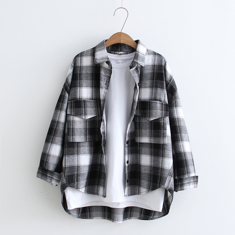 เสื้อสำหรับฤดูใบไม้ผลิและฤดูใบไม้ร่วงใหม่ตาข่ายขนาดใหญ่เสื้อเชิ้ตหญิงแขนยาวหลวม BF เสื้อผ้าแฟชั่น เฟรชชี่เข้าได้หลายชุดสไตล์เกาหลีไซส์พิเศษไซส์ใหญ่พิเศษเสื้อเชิ้ตเสื้อกันหนาวน้ำ เสื้อสำหรับฤดูใบไม้ผลิและฤดูใบไม้ร่วงใหม่ตาข่ายขนาดใหญ่เสื้อเชิ้ตหญิงแขนยาวหลวม BF เสื้อผ้าแฟชั่น เฟรชชี่เข้าได้หลายชุดสไตล์เกาหลีไซส์พิเศษไซส์ใหญ่พิเศษเสื้อเชิ้ตเสื้อกันหนาวน้ำ
