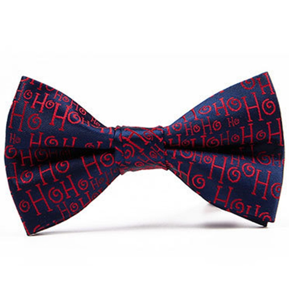 ชายโบว์ผูกก่อน - ผูกปรับสายคล้องคอคริสต์มาสแต่งงาน Jacquard สานแฟชั่น