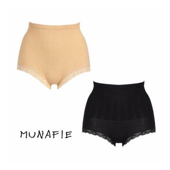 MUNAFIE JAPAN กางเกงในกระชับสัดส่วน กางเกงในเก็บพุง (สีเนื้อ+สีดำ) 2pcs MUNAFIE JAPAN กางเกงในกระชับสัดส่วน กางเกงในเก็บพุง (สีเนื้อ+สีดำ) 2pcs