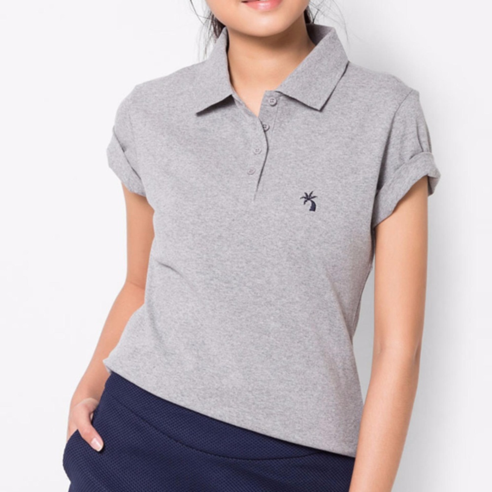 OASIS เสื้อโปโลหญิง รุ่น LMP0157-GM สีเทา