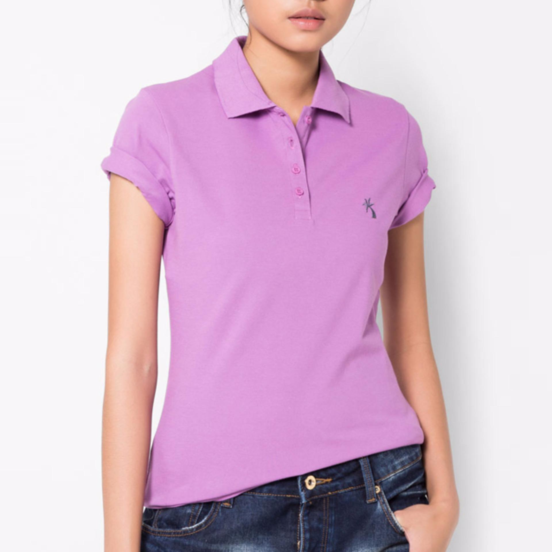 OASIS เสื้อโปโลหญิง รุ่น LMP0157-FO สีส้ม