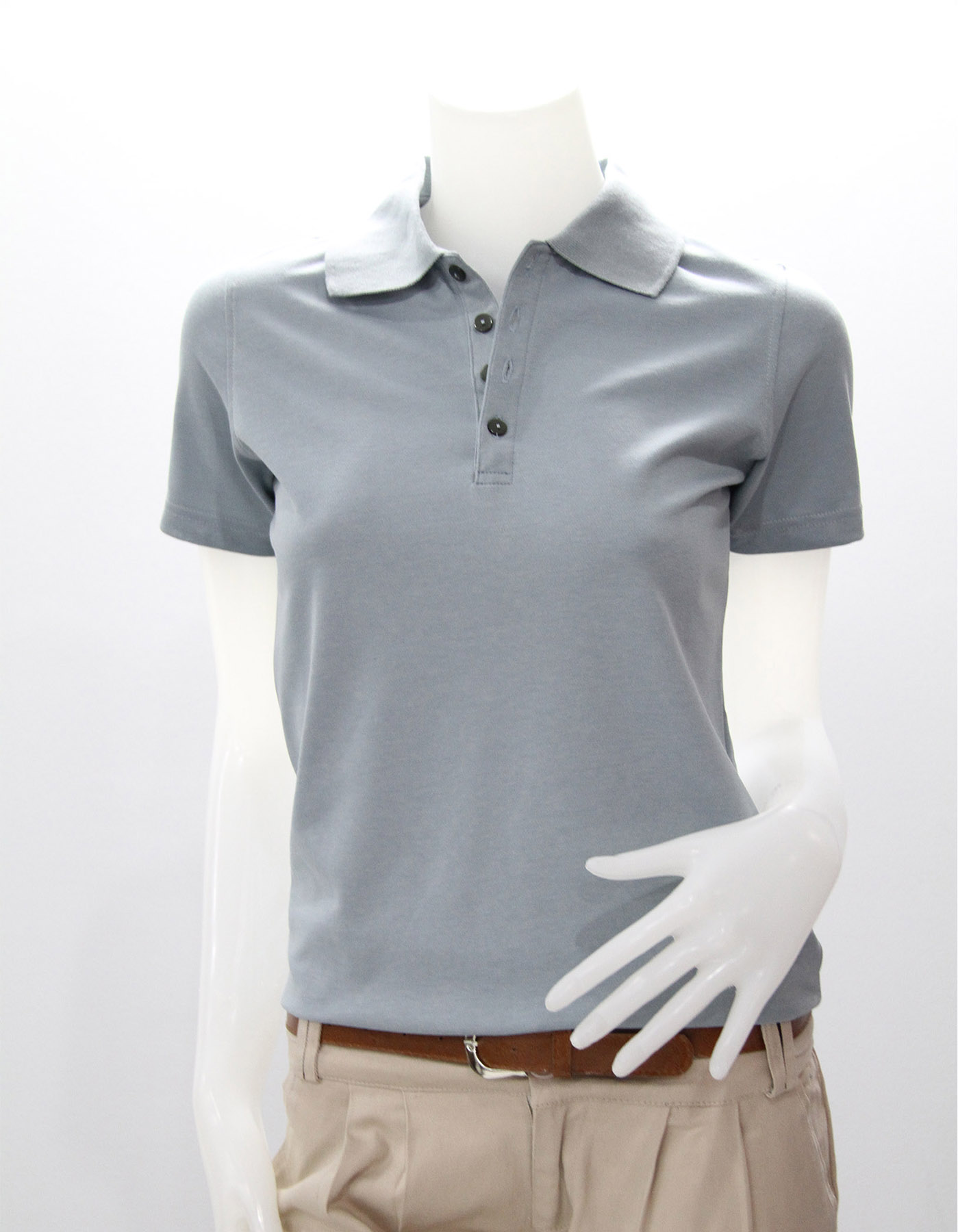 POLOMAKER เสื้อโปโล CoolPlus CP15 สีเทาอ่อน (Female) POLOMAKER เสื้อโปโล CoolPlus CP15 สีเทาอ่อน (Female)