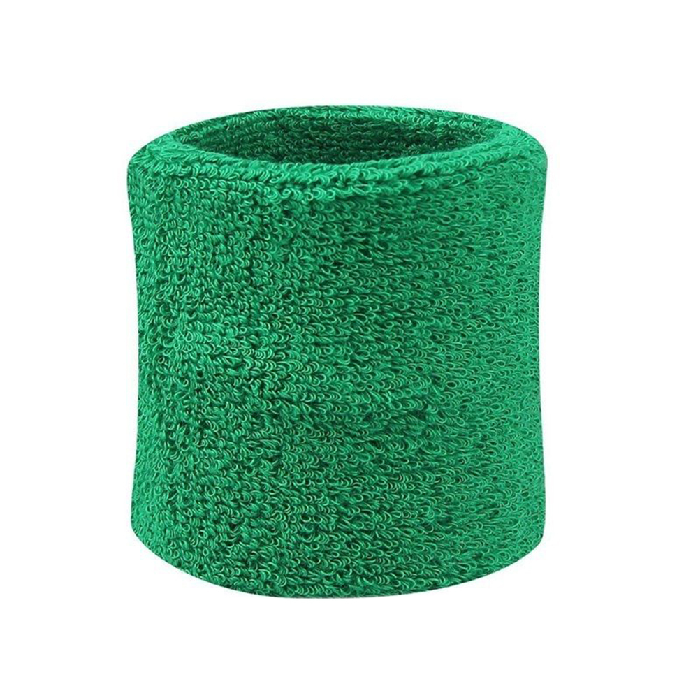 ที่เป็นที่นิยม Sweatbands สายรัดข้อมือเทนนิสสควอชแบดมินตันยิมฟุตบอลข้อมือ Bands สีเขียว - นานาชาติ