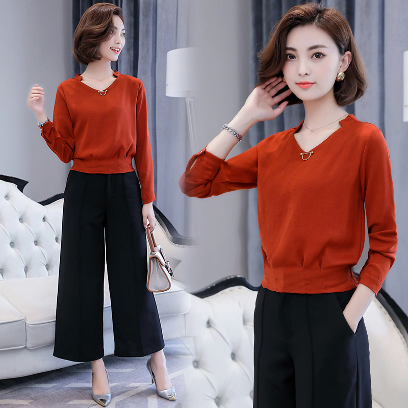เสื้อชีฟองหญิง แขนพอง เข้ารูป สไตล์เกาหลี (สีขาว) (สีขาว)