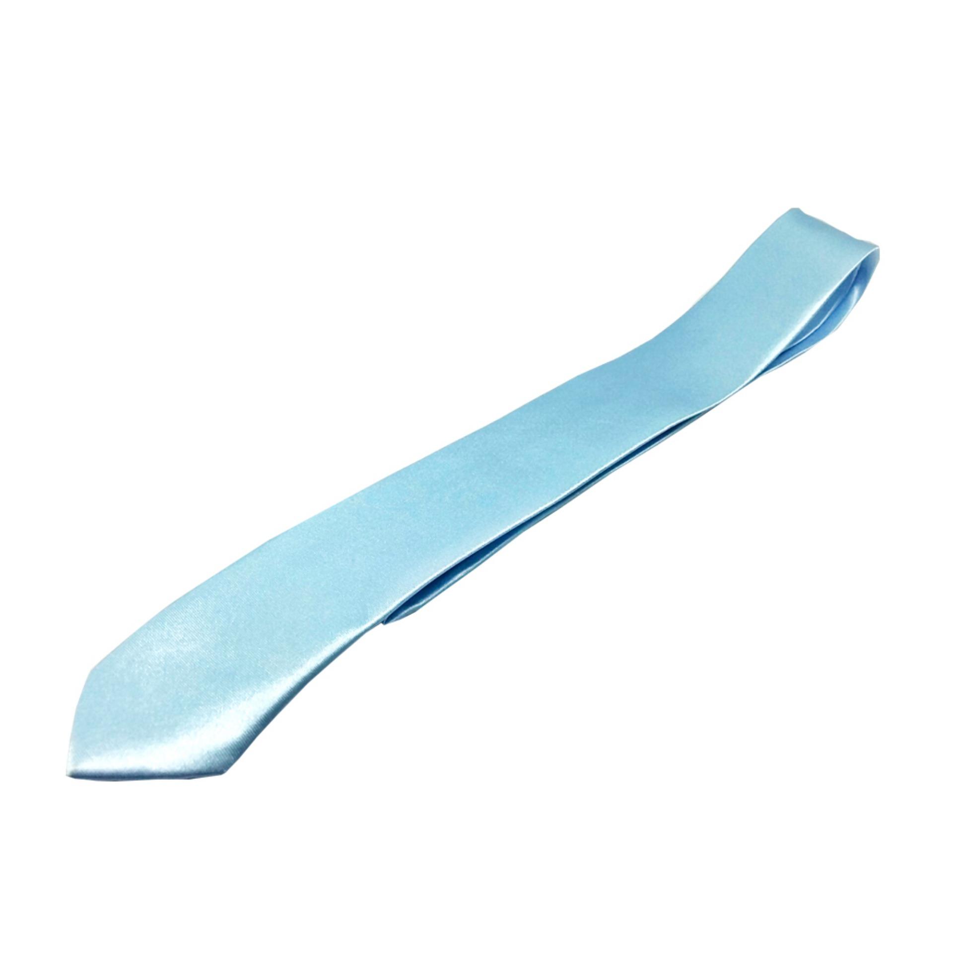 เนคไทแฟชั่นขนาดเล็ก - (สีฟ้าอ่อน)