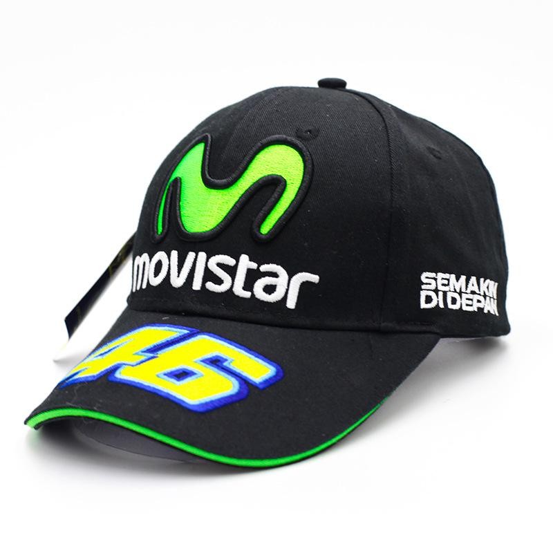 Rossi VR46 หมวกเบสบอล MOTO GP รถจักรยานยนต์ 3D ปัก Racing หมวก 46 - INTL Rossi VR46 หมวกเบสบอล MOTO GP รถจักรยานยนต์ 3D ปัก Racing หมวก 46 - INTL