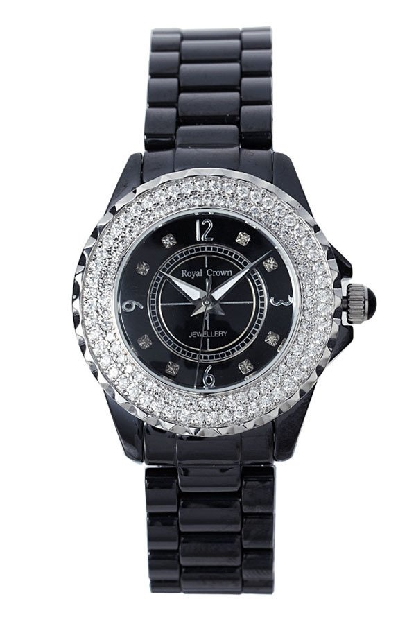 Royal Crown นาฬิกาข้อมือ รุ่น 3821L - สีดำ