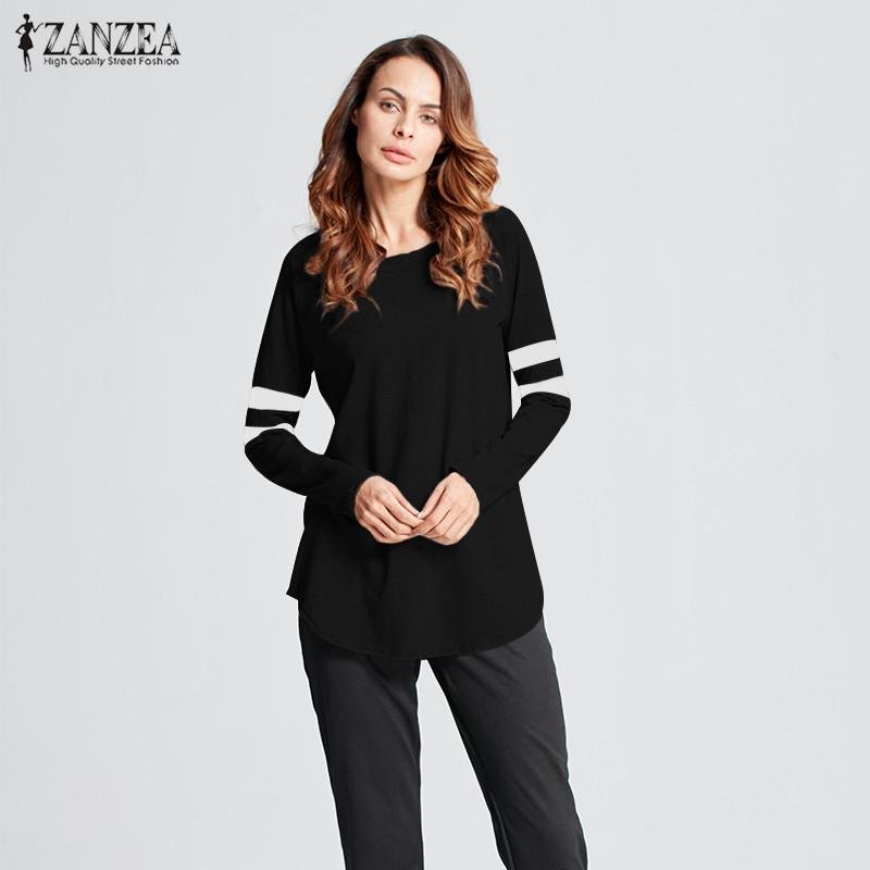 S-5XL ZANZEA เสื้อเชิ๊ตแขนยาวคอยาวผู้หญิงลาย Splice เสื้อเสื้อพลัสขนาด (สีเทา) - นานาชาติเสื้อเบลาส์เสื้อเชิ้ตเสื้อเชิ้ตผู้หญิง S-5XL ZANZEA เสื้อเชิ๊ตแขนยาวคอยาวผู้หญิงลาย Splice เสื้อเสื้อพลัสขนาด (สีเทา) - นานาชาติเสื้อเบลาส์เสื้อเชิ้ตเสื้อเชิ้ตผู้หญิง