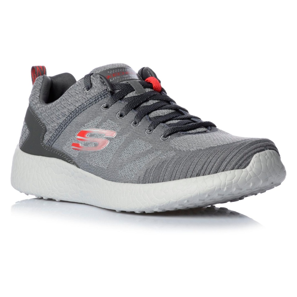 SKECHERS MEN รองเท้าผ้าใบ ผู้ชาย รุ่น AIR-COOLED MEMOMY FOAM - 52106CCRD(CHARCOAL/RED)