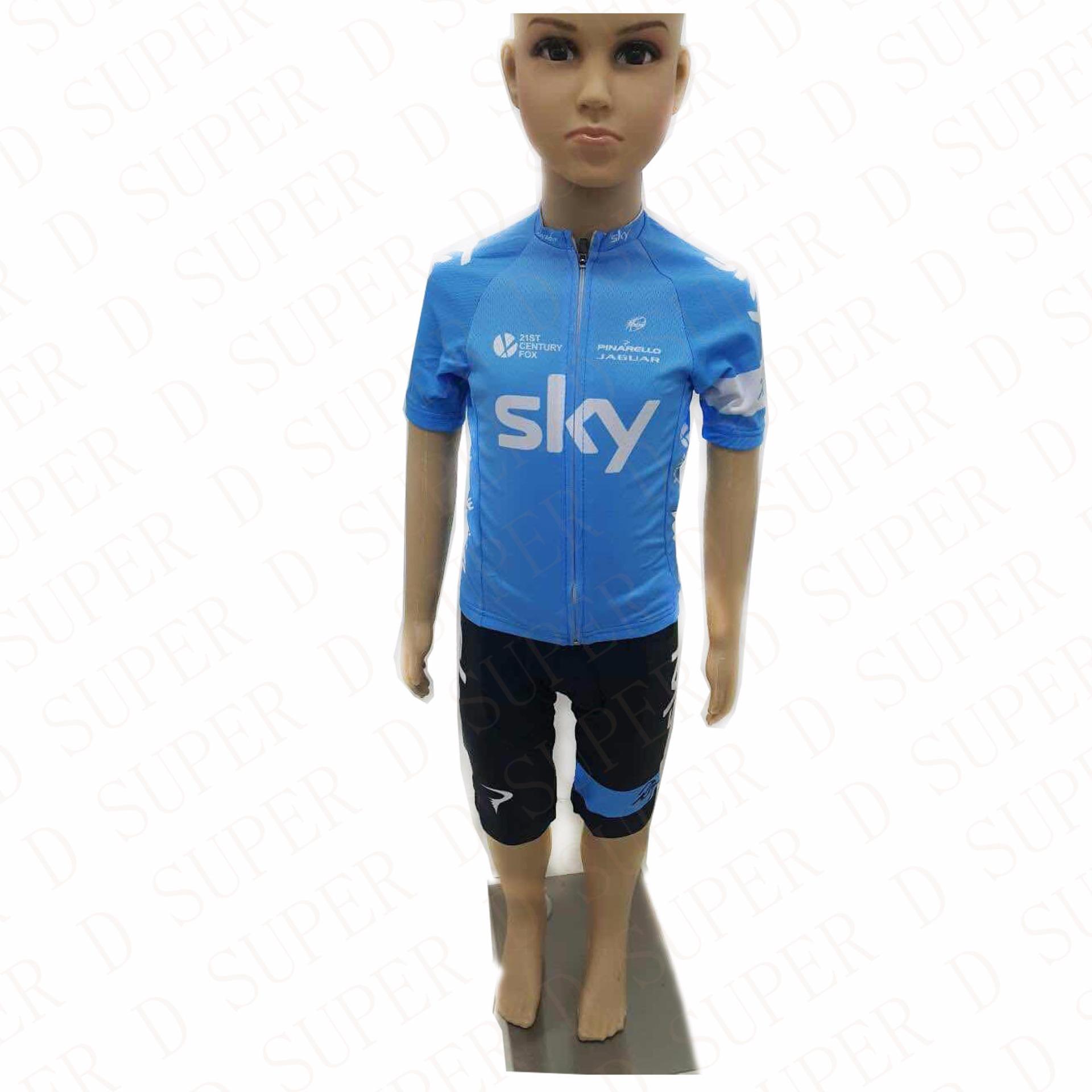 SUPER D ชุดปันจักรยาน ของเด็ก แบบ2017 ลายทีม SKY SUPER D ชุดปันจักรยาน ของเด็ก แบบ2017 ลายทีม SKY