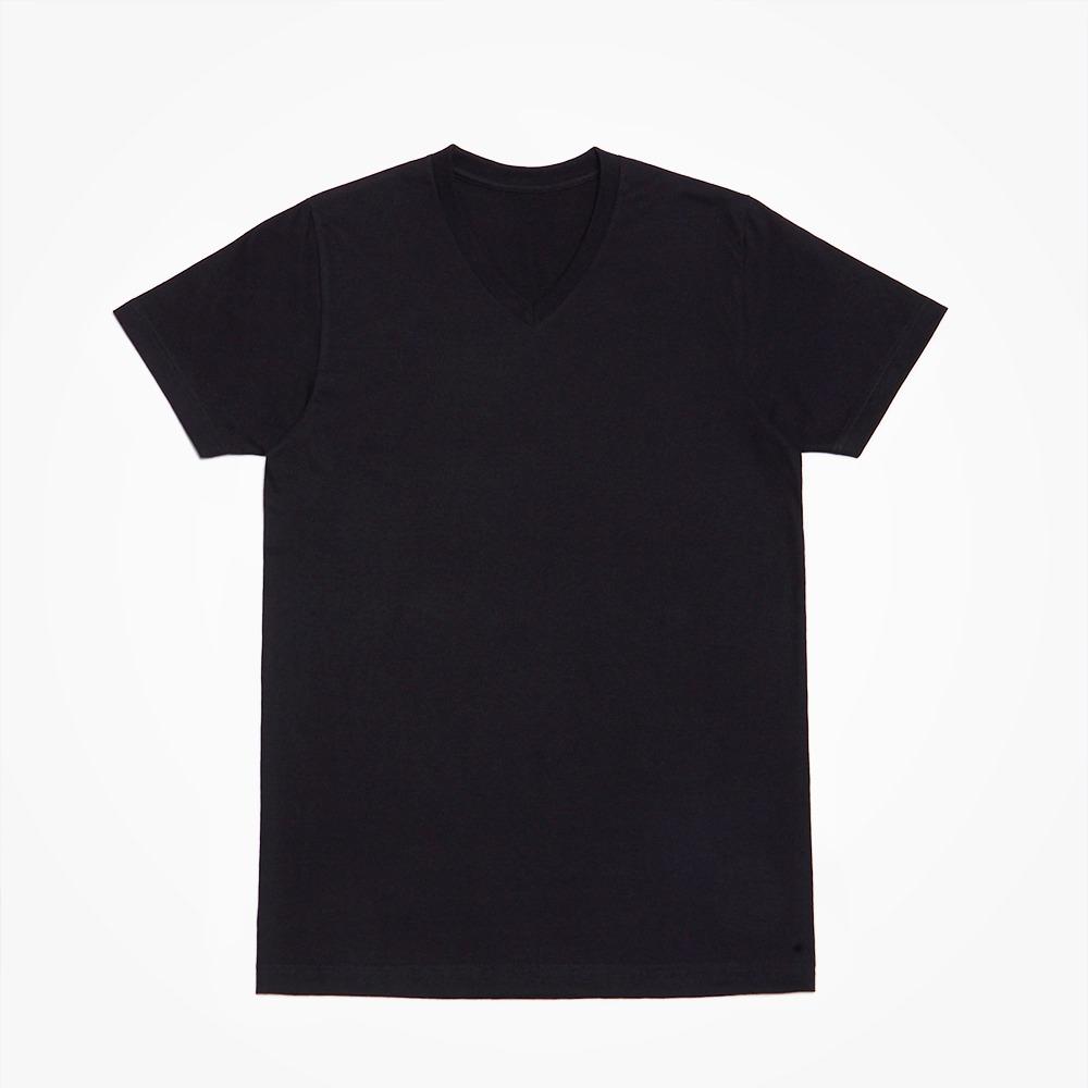 เสื้อยืดสีพื้น คอวี Superbirds - ดำ เสื้อยืดสีพื้น คอวี Superbirds - ดำ