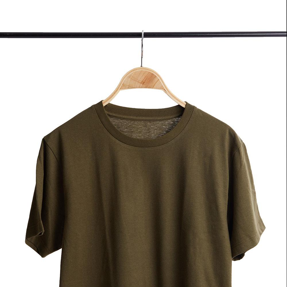 เสื้อยืดสีพื้น คอกลม Superbirds - เขียวขี้ม้า