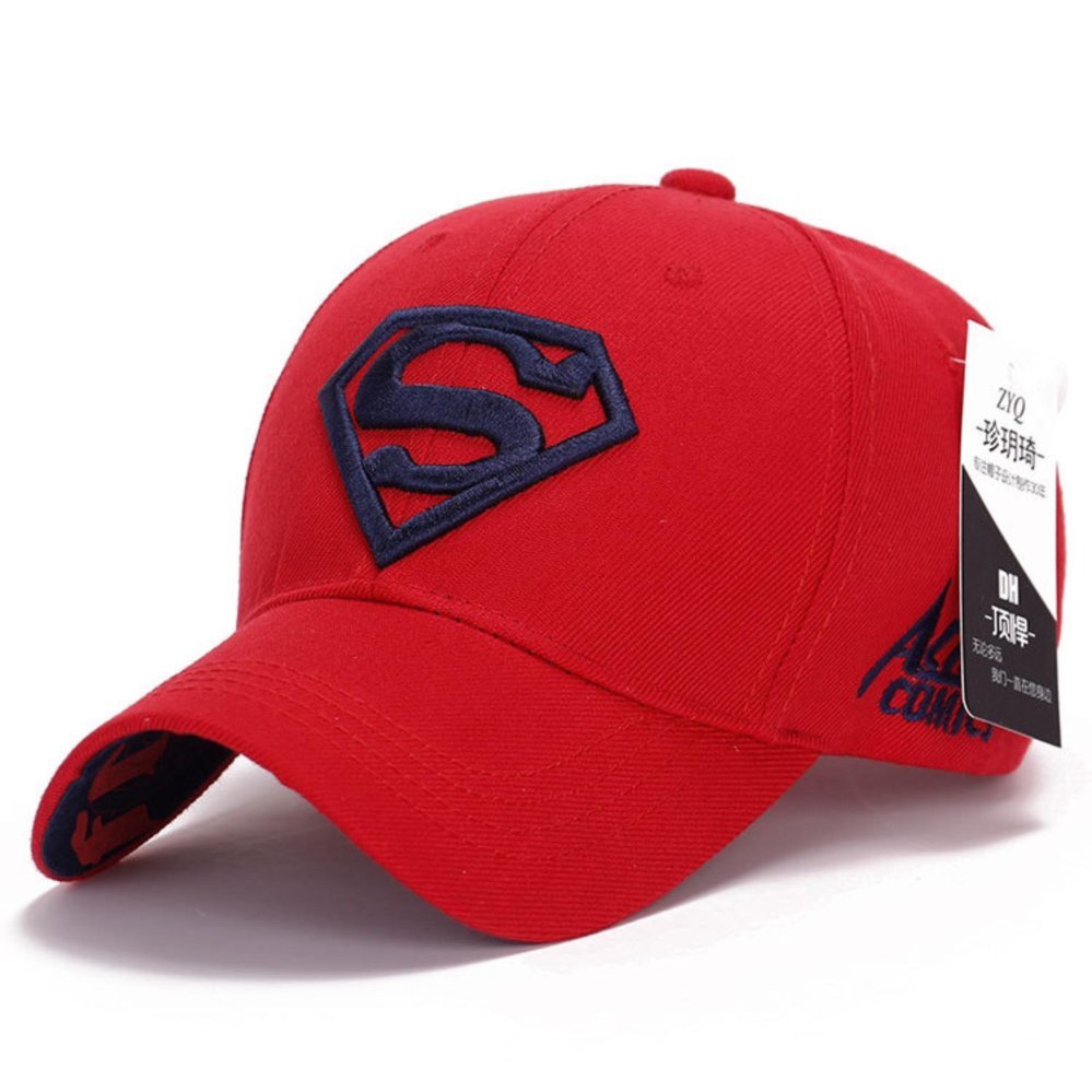 Superman หมวกเบสบอลหมวกสำหรับสุภาพสตรีโลโก้ที่ปรับได้ S โลโก้
หมวก Snapback กลางแจ้ง (สีเหลืองและไวน์สีแดง)