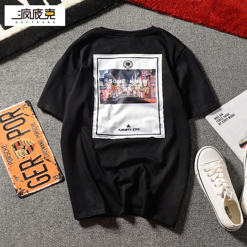 Tide แบรนด์เสื้อยืดเดิมญี่ปุ่นพิมพ์ tee น้ำ (DT518 สั้นสีขาว) Tide แบรนด์เสื้อยืดเดิมญี่ปุ่นพิมพ์ tee น้ำ (DT518 สั้นสีขาว)