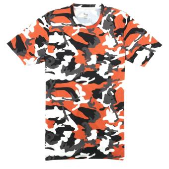 เสื้อกีฬา สปอร์ต Air Dry+ Sports. แอร์พลัส สแปนเดกส์ ดราย์ ลายพราง ส้ม-ดำ เสื้อกีฬา สปอร์ต Air Dry+ Sports. แอร์พลัส สแปนเดกส์ ดราย์ ลายพราง ส้ม-ดำ