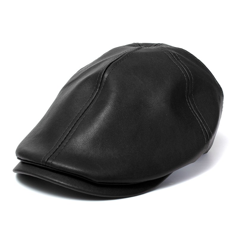 ผู้ชายหนัง Ivy สุภาพบุรุษหมวกแบน Bonnet Newsboy หมวก Beret Cabbie Gatsby หมวกกอล์ฟ