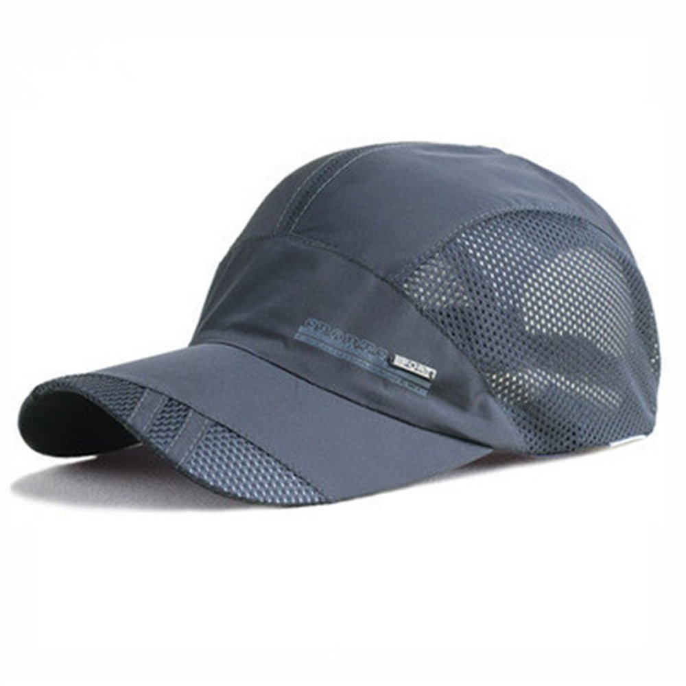 กีฬาแห้งเร็วปรับได้ตาข่ายสำหรับบุรุษหมวกแก๊ป Snapback หมอก