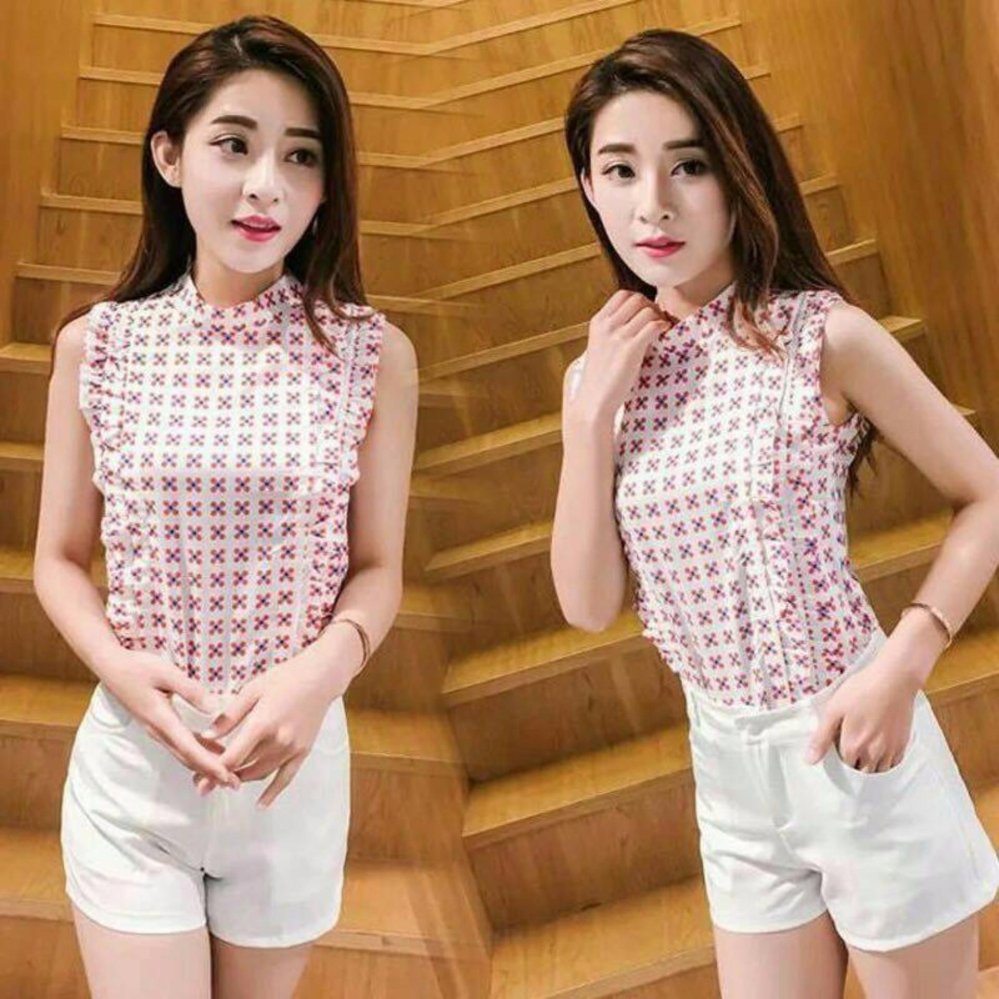 VIPA Set เสื้อ+กางเกงขาว หรู ลุ้คคุณหนู รุ่น D1212RW