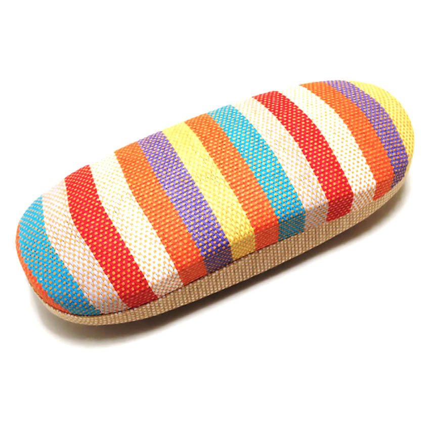 Whitelabel Glasses Case Colorful กล่องใส่แว่น หุ้มผ้าทอสีแถบ Whitelabel Glasses Case Colorful กล่องใส่แว่น หุ้มผ้าทอสีแถบ