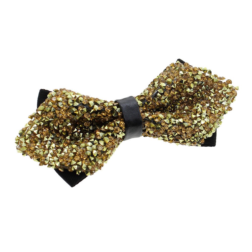 Whyus ลำลองอัญมณีคริสตัลหูกระต่ายผีเสื้อ Neckwear Banquet ชาย/หญิง Bow Tie ㄳㄸสี: ทอง) Whyus ลำลองอัญมณีคริสตัลหูกระต่ายผีเสื้อ Neckwear Banquet ชาย/หญิง Bow Tie ㄳㄸสี: ทอง)