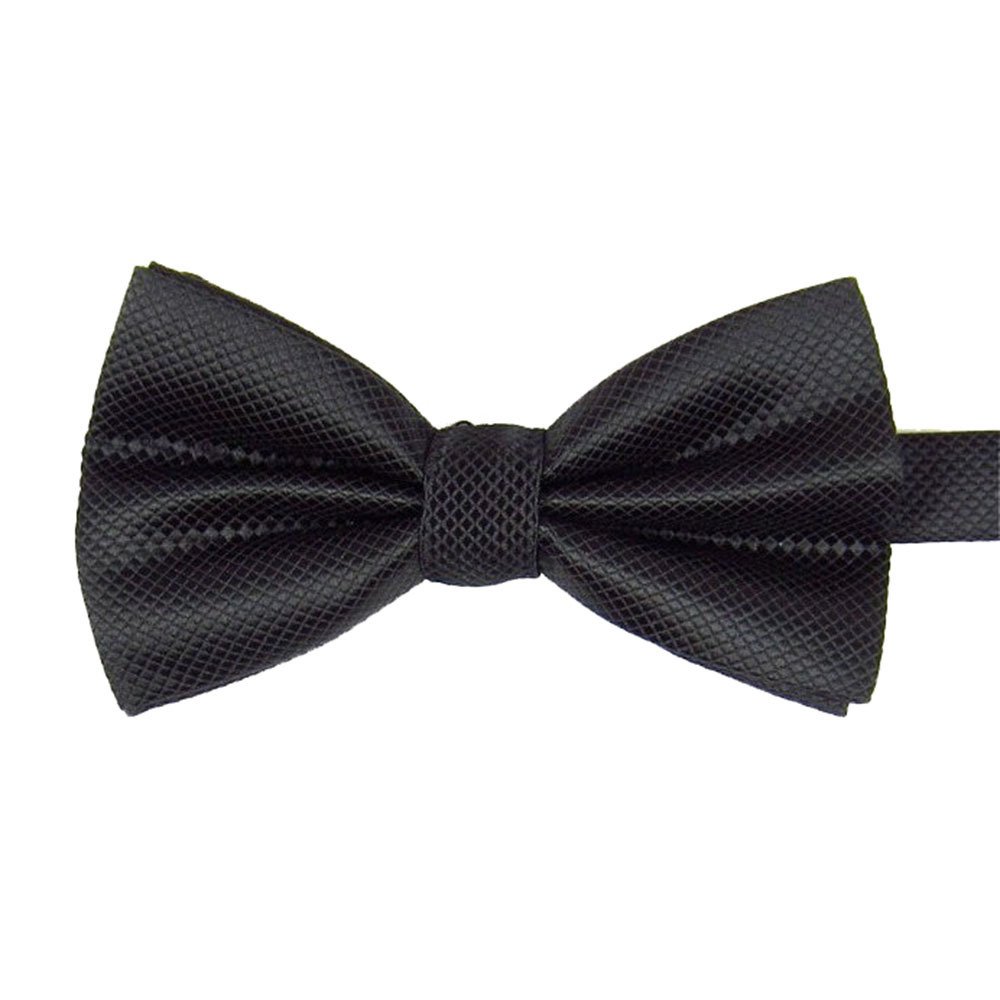 Whyus สองชั้นสีทึบผู้ชายหูกระต่ายผีเสื้อ Neckwear ผูกโบว์ปรับได้ (สี: สีดำ) (INTL) Whyus สองชั้นสีทึบผู้ชายหูกระต่ายผีเสื้อ Neckwear ผูกโบว์ปรับได้ (สี: สีดำ) (INTL)