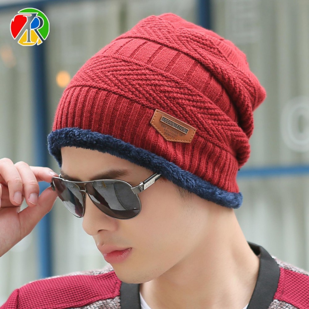 หมวกไหมพรม Winter Hat Knit Scarf Cap Winter Hats for Men/Women DT16131 1 ใบ หมวกไหมพรม Winter Hat Knit Scarf Cap Winter Hats for Men/Women DT16131 1 ใบ
