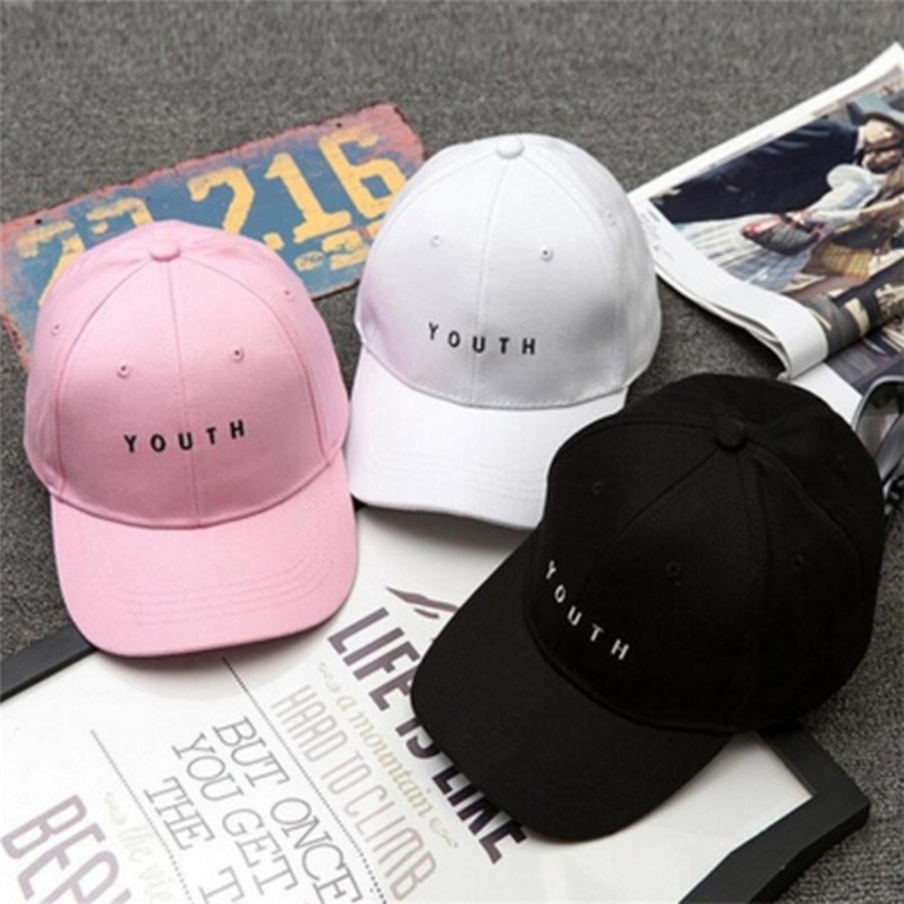 Women Men Baseball Cap Hip Hop Youth Cotton Casquette Adjustable Hat White One size - intl