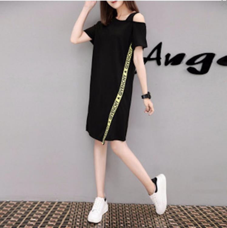Wonderful Story Fashion long sleeves dress ใส่แล้วดูเพรียว (สีดำ) Wonderful Story Fashion long sleeves dress ใส่แล้วดูเพรียว (สีดำ)