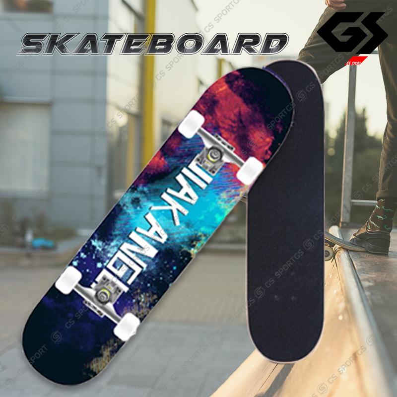สเก็ตบอร์ด สเก็ตบอร์ด 4 ล้อ skateboard สเก็ต บอร์ดSkateboards Customized สเก็ตบอร์ดแฟชั่น ลายสวย เลือกได้ GS SPORT
