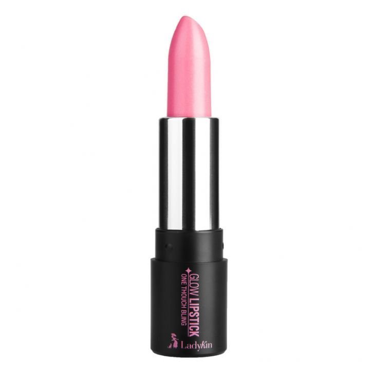 Ladykin ลิปสติก One Touch Bling Glow Lipstick NO.1 RED ROSE WINE (3.5g)