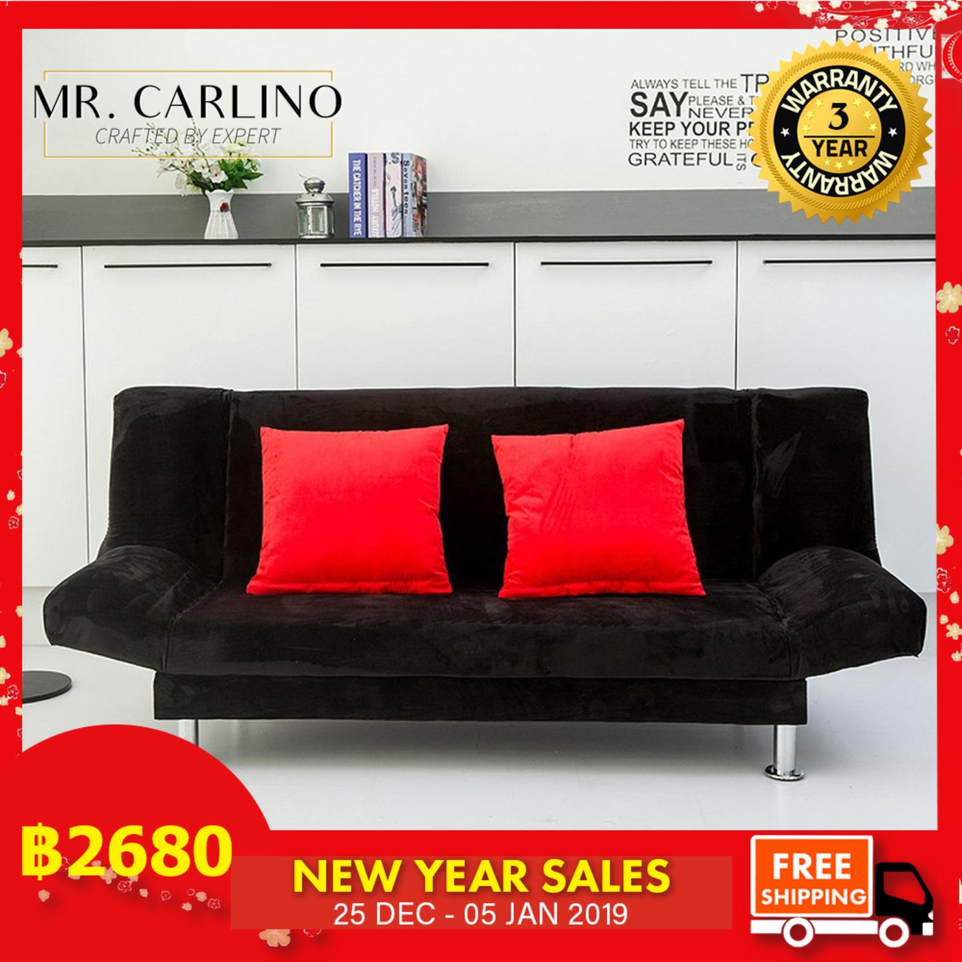 FREE SHIPPING!!! โซฟา โซฟาปรับนอน โซฟาที่นอน คุณภาพดี (2 - in - 1 Living Room Foldable 2 Seater Sofa Bed) (L 150cm)