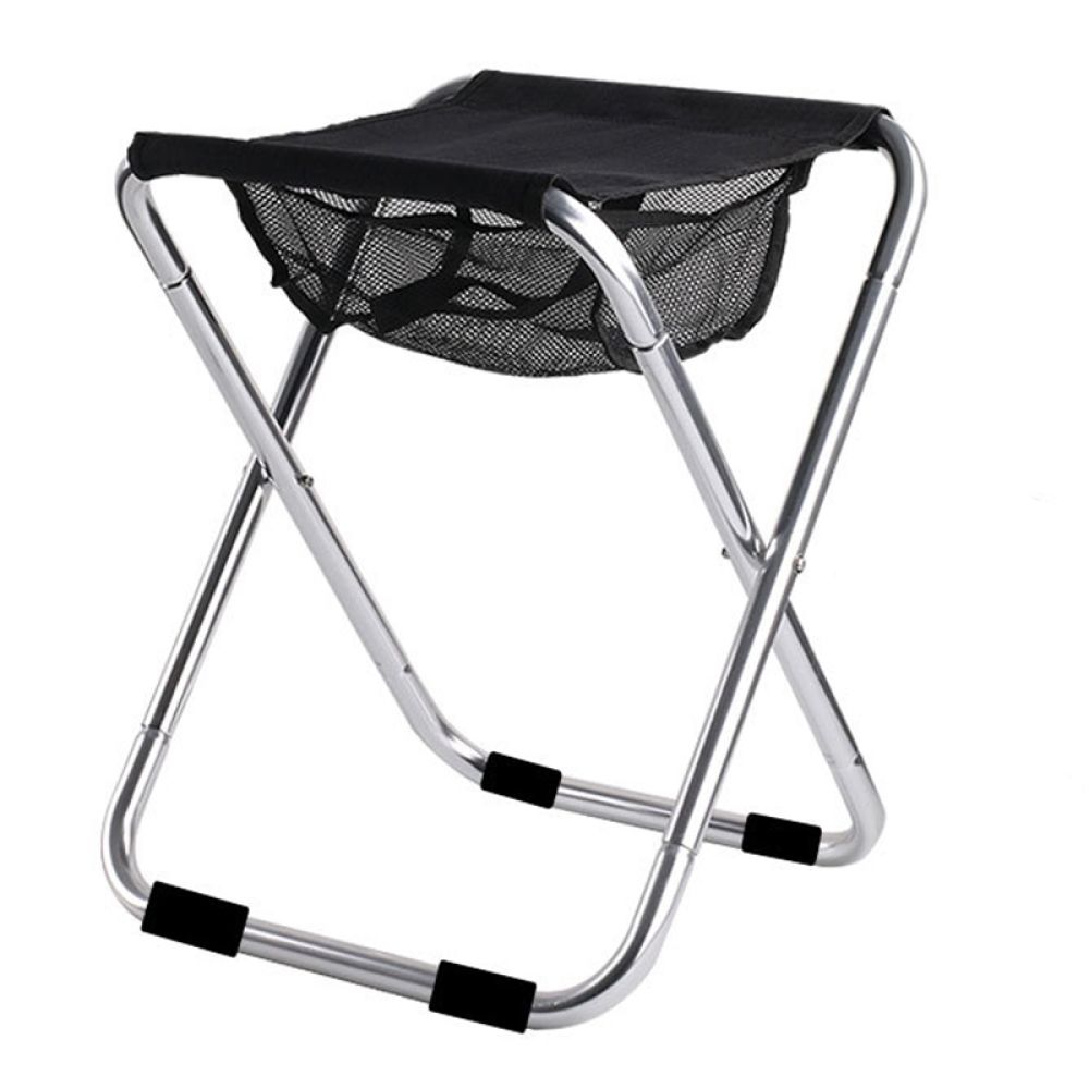 Portable Outdoor Foldable Stool Aluminum Load 330LB Outdoor Chair Lightweight Picnic Camping Chair
