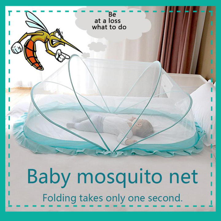 มุ้งครอบเด็ก มุ้งเด็กอ่อน ของใช้เด็กอ่อน ของใช้เด็ก ผ้าม่าน โดมเต็นท์ มุ้ง มุ้งเด็ก Foldable Multifunctional Mosquito Nets for Infants Baby Crib Netting Baby Bed Mosquito Nets