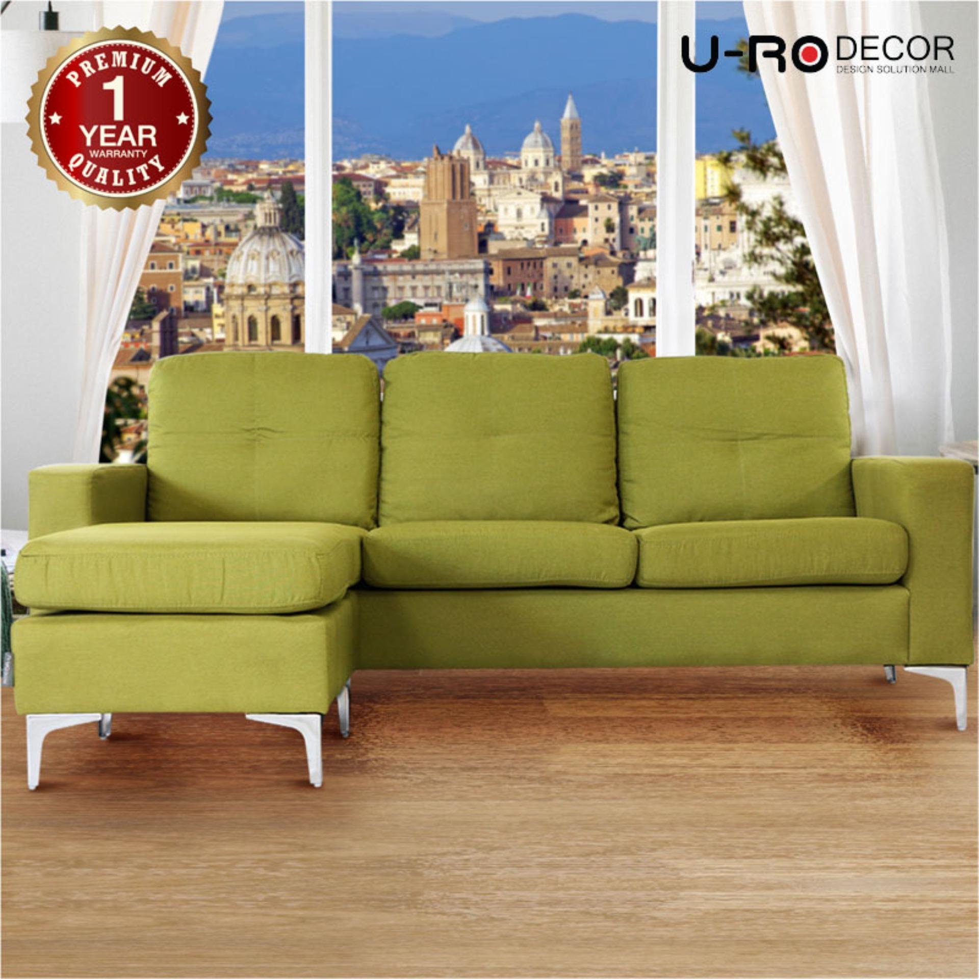 U-RO DECOR โซฟาเข้ามุม 3 ที่นั่ง รุ่น COSTA PLUS (คอสต้า พลัส) สีเขียว U-RO DECOR โซฟาเข้ามุม 3 ที่นั่ง รุ่น COSTA PLUS (คอสต้า พลัส) สีเขียว