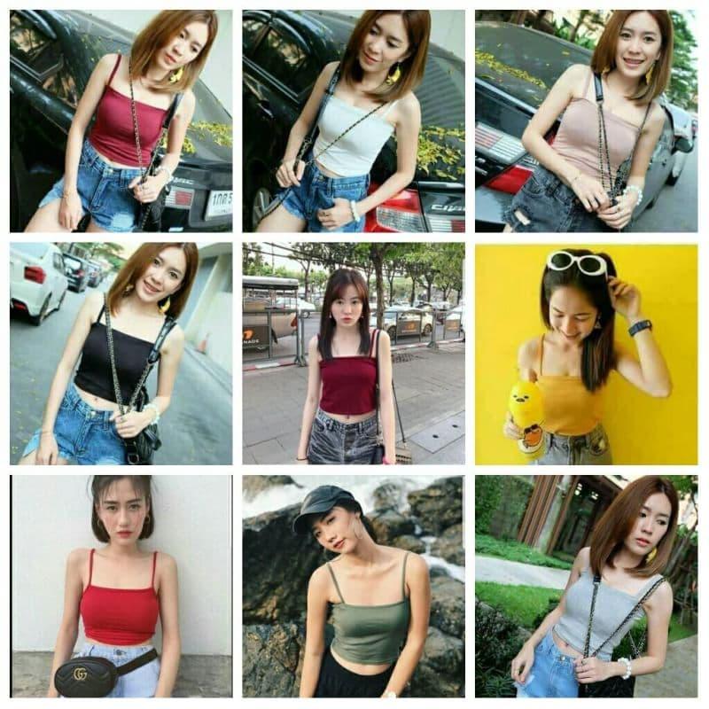 เสื้อสายเดี่ยววินเทจ สุด Sexy