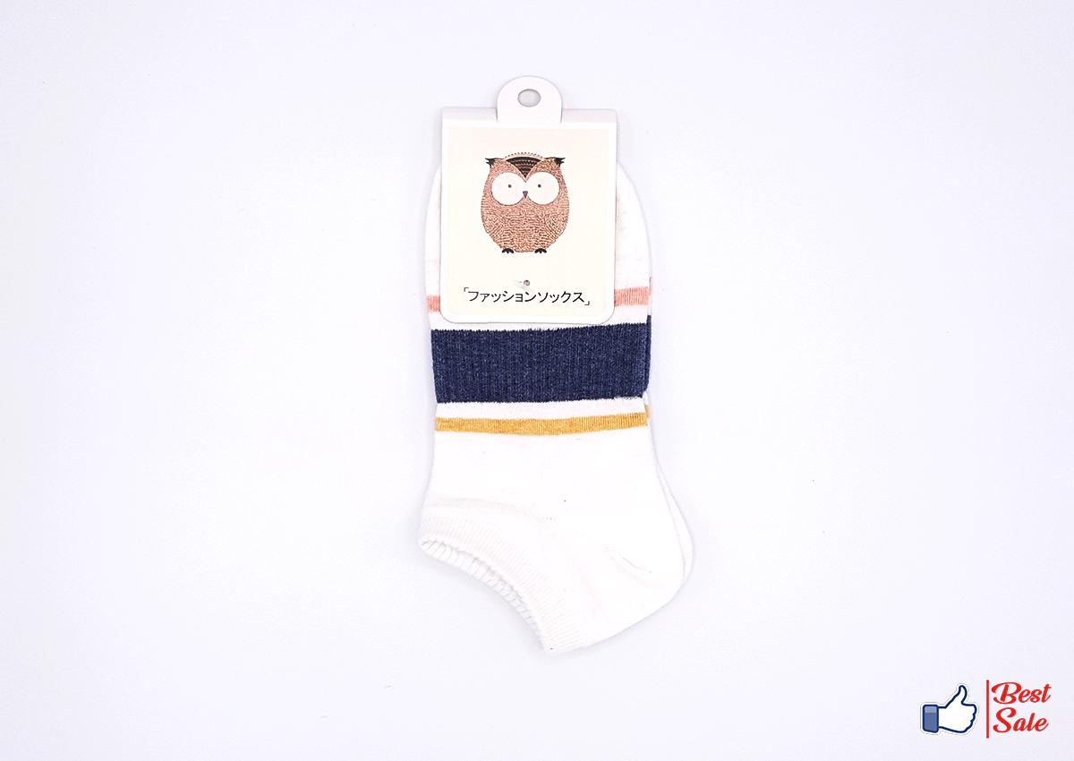 BestSale: ถุงเท้าข้อเว้าแฟชั่นลายคุณจิ้งจอก (set 4 คู่) ถูกสุดใน Lazada !! (women)