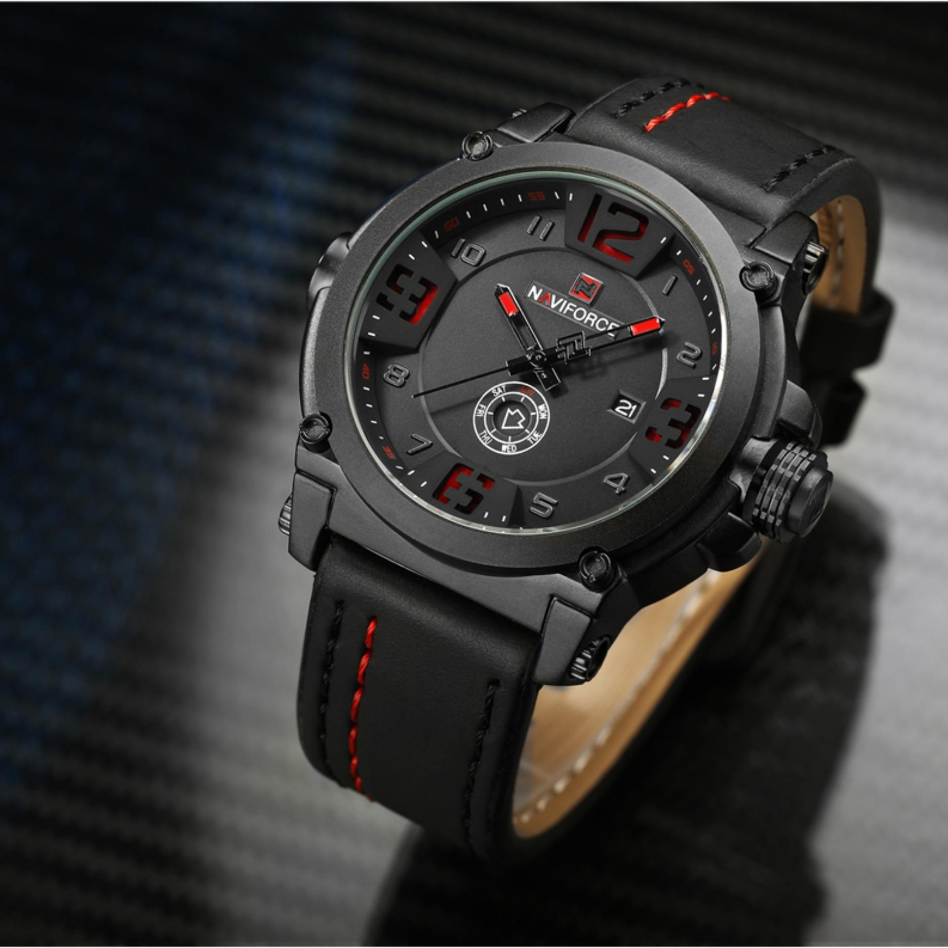 รับประกัน 1 ปี สินค้าอยู่ในไทย-นาฬิกา NAVIFORCE รุ่น NF9099 สายหนัง เครื่องญี่ปุ่น กันน้ำ 30 เมตร แสดงวัน/วันที่ รับประกัน 1 ปี สินค้าอยู่ในไทย-นาฬิกา NAVIFORCE รุ่น NF9099 สายหนัง เครื่องญี่ปุ่น กันน้ำ 30 เมตร แสดงวัน/วันที่