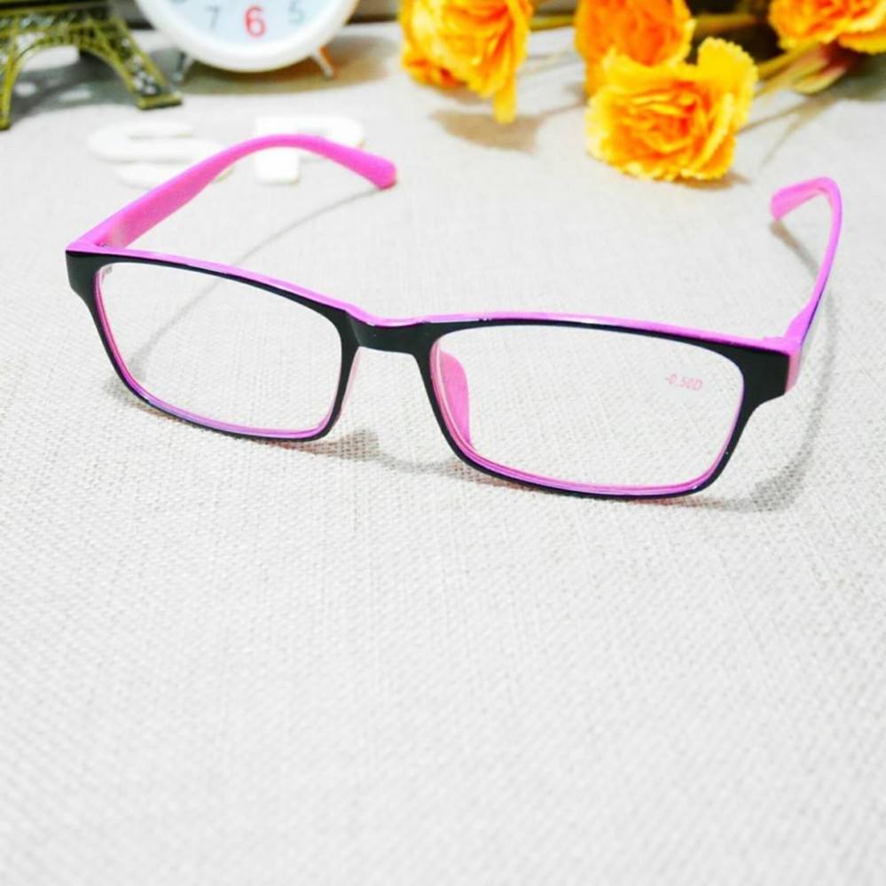 แว่นตาสายตาสั้น-100 ทรงเหลี่ยมเล็ก สีทูโทนใหม่. แว่นตาสายตาสั้น-100 ทรงเหลี่ยมเล็ก สีทูโทนใหม่.