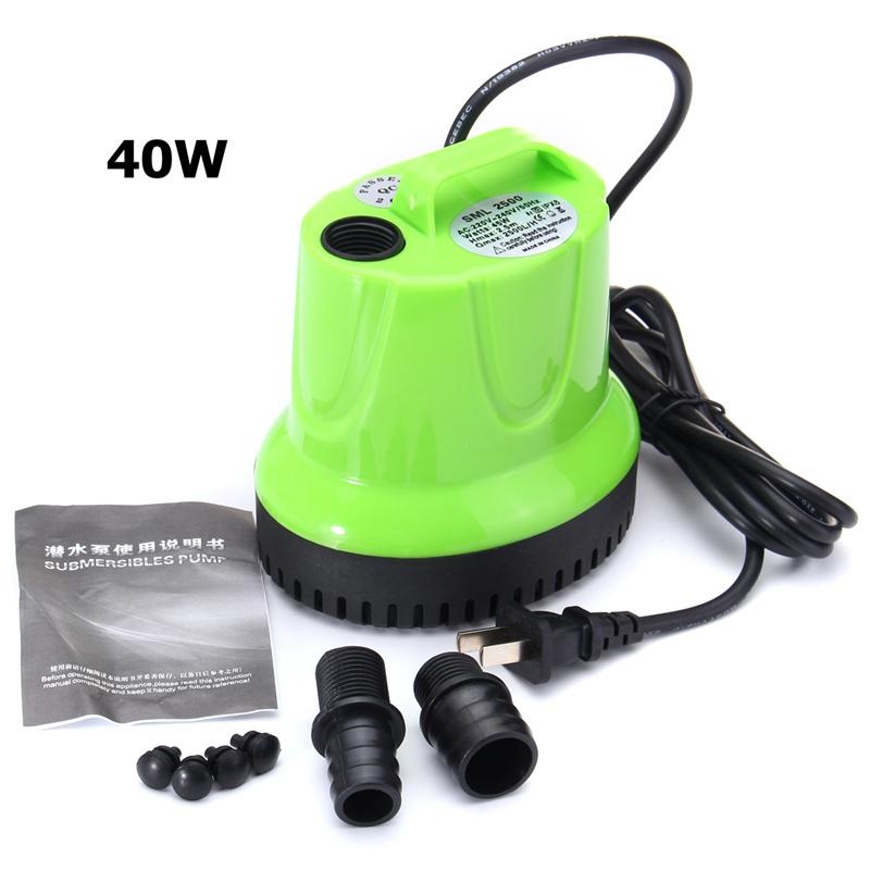 2500L/สูงปั๊มน้ำบาดาลถังปลาน้ำพุ Hydroponic 220 โวลต์-นานาชาติ