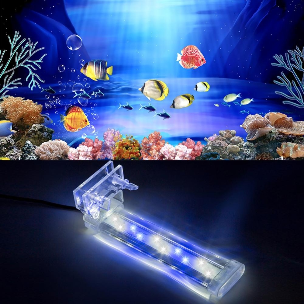 Aquarium ตู้ปลาไฟ LED แบบคลิปหนีบปลูกพืชโคมไฟ (160 #3) - INTL