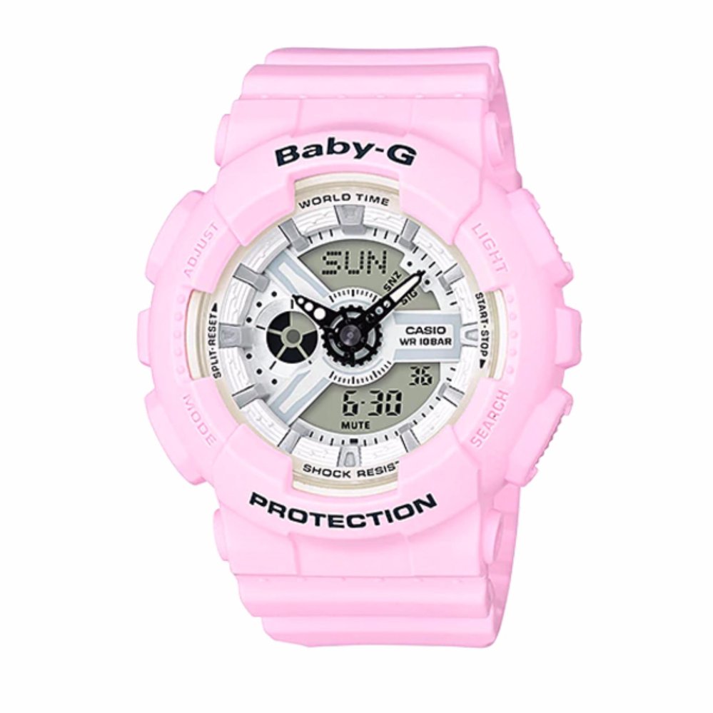 CASIO BABY-G รุ่น BA-110BE-4ADRนาฬิกาข้อมือ สายเรซิ่น สีชมพู พาสเทล CASIO BABY-G รุ่น BA-110BE-4ADRนาฬิกาข้อมือ สายเรซิ่น สีชมพู พาสเทล