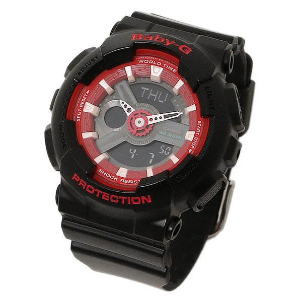 นาฬิกา Casio Baby-G รุ่น BA-110SN-1ADR ดำ-แดง นาฬิกา Casio Baby-G รุ่น BA-110SN-1ADR ดำ-แดง
