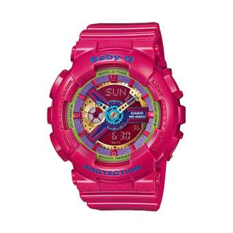 Casio Baby-G นาฬิกาข้อมือสุภาพสตรี รุ่น BA-112-4A (สีชมพู) Casio Baby-G นาฬิกาข้อมือสุภาพสตรี รุ่น BA-112-4A (สีชมพู)