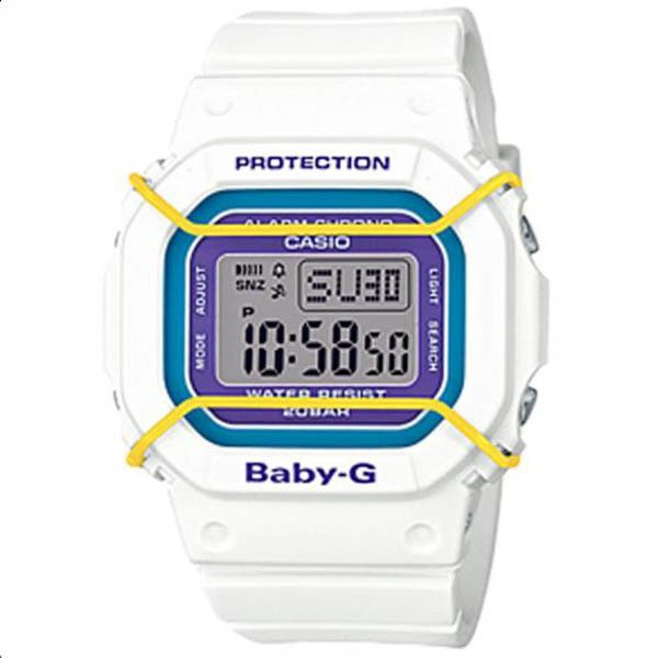 Casio Baby-G นาฬิกาข้อมือผู้หญิง สีขาว/ม่วง สายเรซิน รุ่น BGD-501-7B Casio Baby-G นาฬิกาข้อมือผู้หญิง สีขาว/ม่วง สายเรซิน รุ่น BGD-501-7B