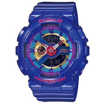 CASIO Baby-G นาฬิกาข้อมือหญิง น้ำเงิน สายเรซิ่น รุ่น BA-112-2ADR CASIO Baby-G นาฬิกาข้อมือหญิง น้ำเงิน สายเรซิ่น รุ่น BA-112-2ADR