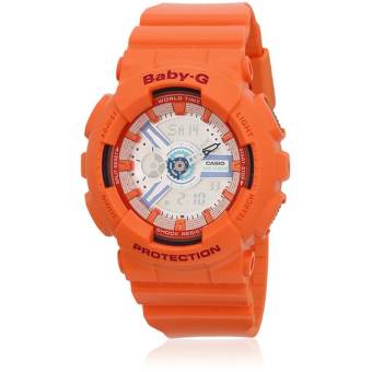 Casio Baby-G นาฬิกาข้อมือผู้หญิง สายเรซิ่น รุ่น BA-110SN-4ADR - Orange Casio Baby-G นาฬิกาข้อมือผู้หญิง สายเรซิ่น รุ่น BA-110SN-4ADR - Orange