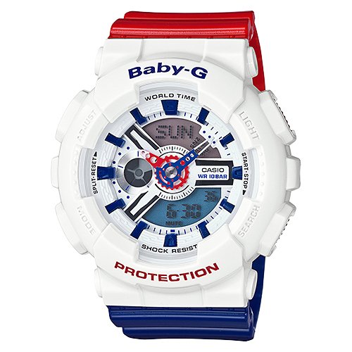 Casio Baby-G นาฬิกาข้อมือผู้หญิง สายเรซิ่น รุ่น BA-110TR-7A Tricolor series Casio Baby-G นาฬิกาข้อมือผู้หญิง สายเรซิ่น รุ่น BA-110TR-7A Tricolor series